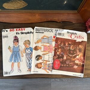 Vintage Sewing Patterns Trio